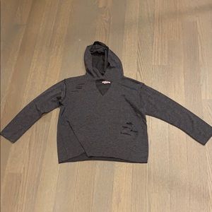 Miss Popular hooded long sleeve with cutouts